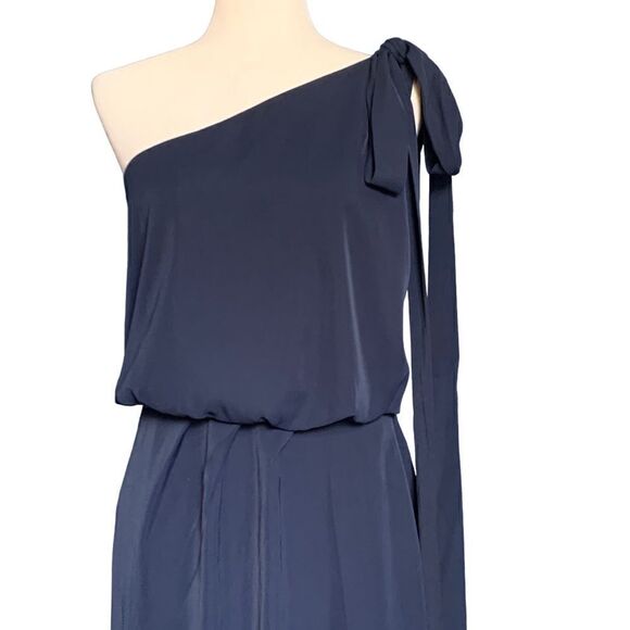 NEW Amy Lynn Navy One Shoulder Sheath Dress | Size M - Picture 8 of 12